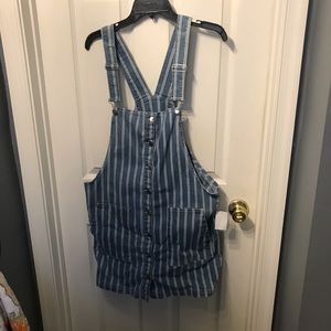 Charlotte Russe Overall Striped Dress